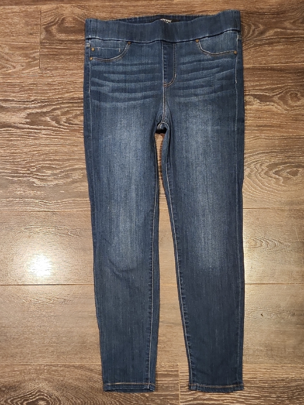 ❤NWOT! LIVERPOOL JEANS COMPANY PULL ON HIGH RISE DENIM SKINNY ANKLE JEANS, 10